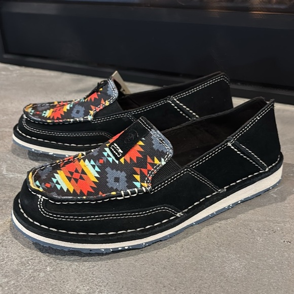 Ariat Cruiser Black Suede Deepest Aztec loafers, EVA sole,Duratread outsole - Picture 4 of 11